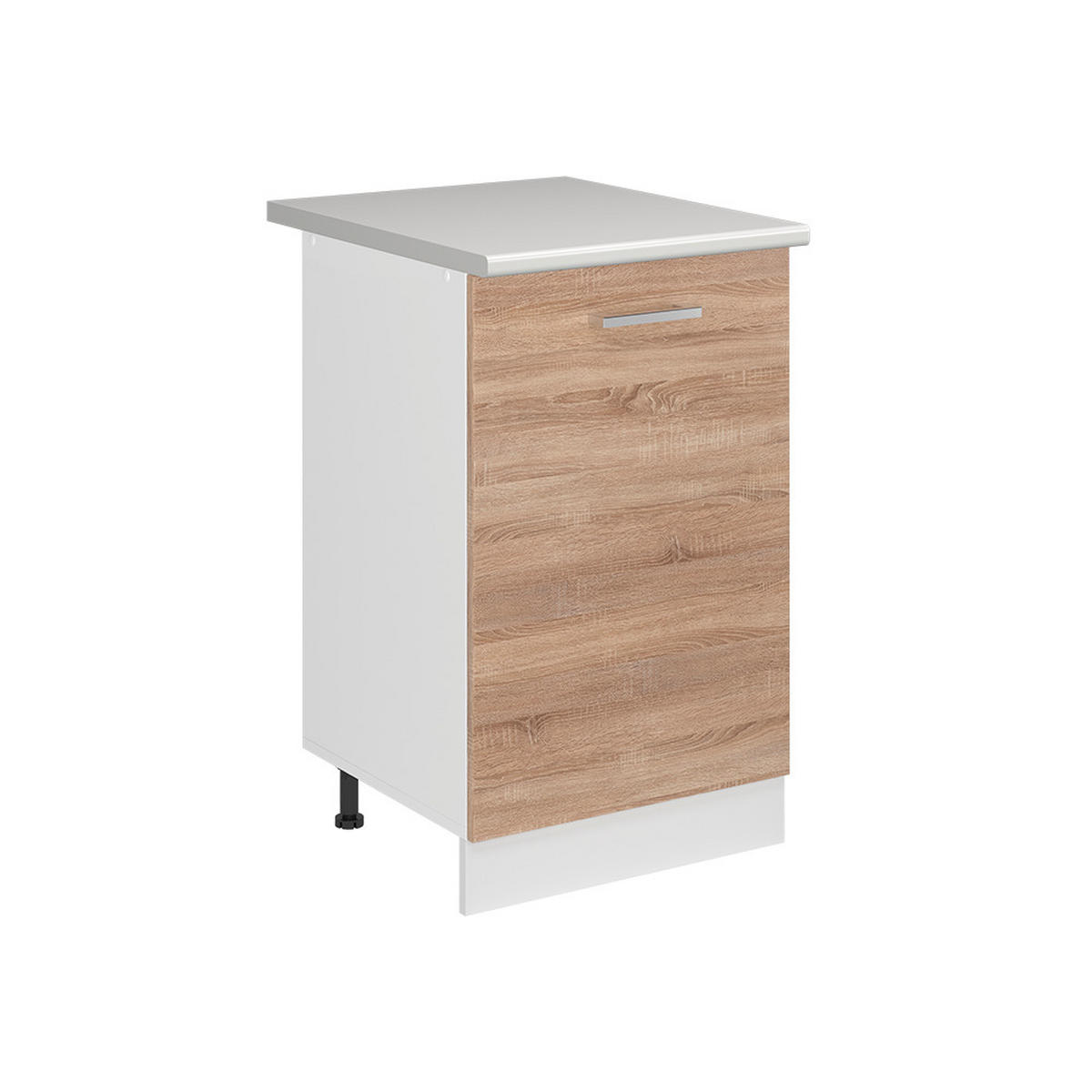 SPODNÍ SKŘÍŇKA KUCHYŇSKÉ LINKY R-Line, Sonoma/Bílá, 50 cm pracovná doska Dub Goldkraft - bílá/Sonoma dub, kompozitní dřevo (50/81.6/60cm) - Vicco