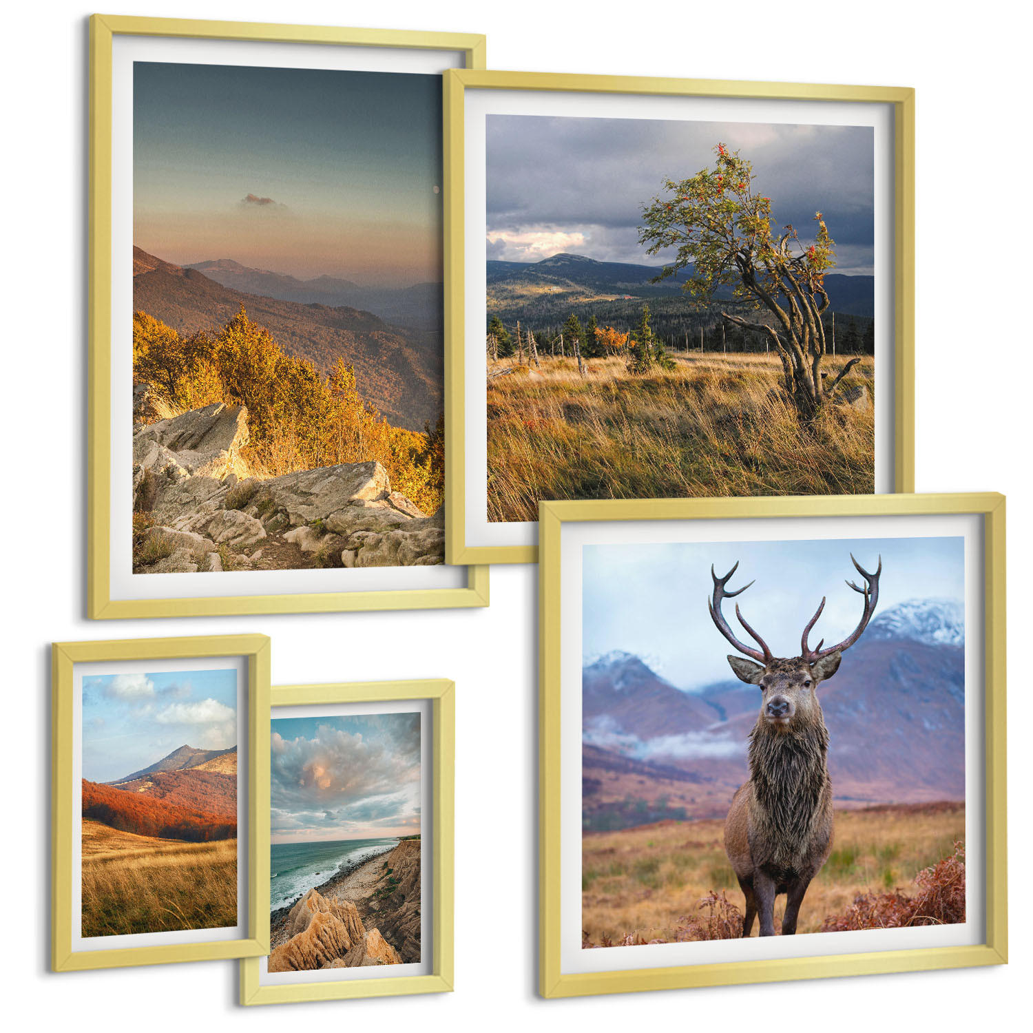 Tulup Bilder Gold 40x60 cm