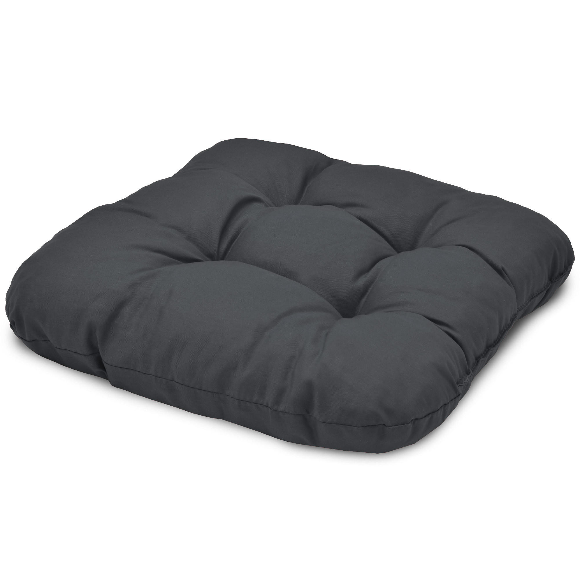 STUHLKISSEN Lisa 40/40/8 cm Anthrazit 4tlg - Anthrazit, Textil (40/40cm) - Beautissu 