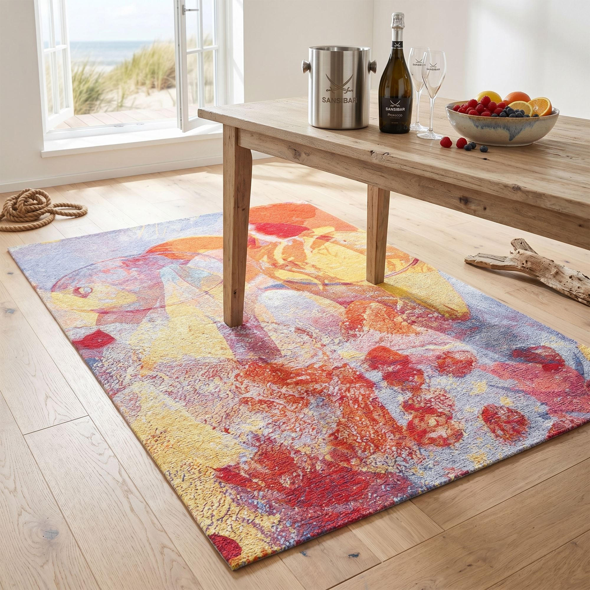 FLACHWEBTEPPICH Keitum 160x230 cm - Multicolor, Textil (160/230cm) - Sansibar SYLT