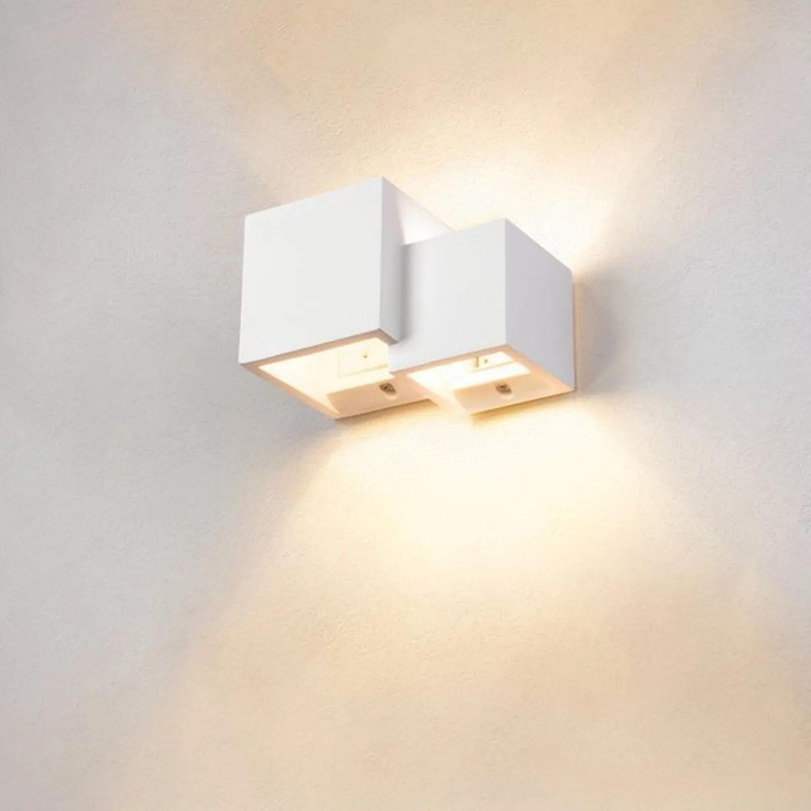 WANDLEUCHTE Plastra Weiß - Weiß, Keramik (11.5/13.5/11.5cm) - SLV