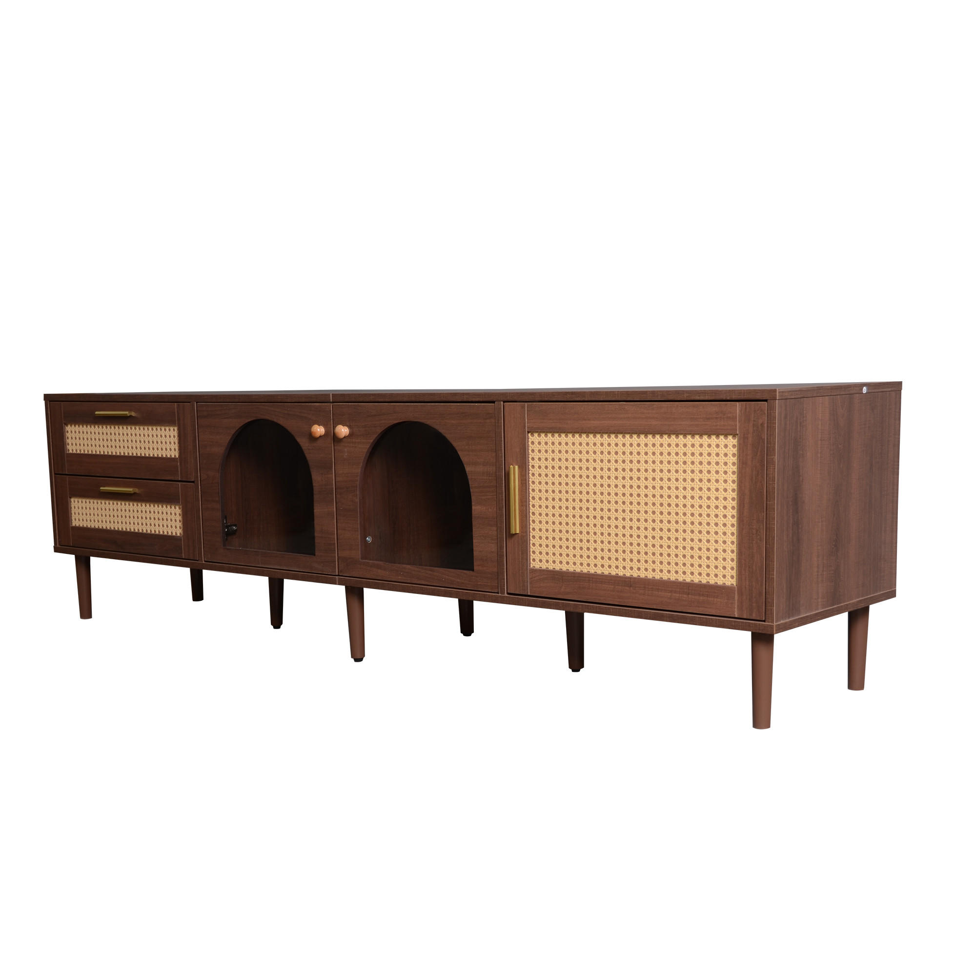 TV-MÖBEL Braun 180/40/50 cm - Braun, Holzwerkstoff (40/50/180cm) - Urban Meuble