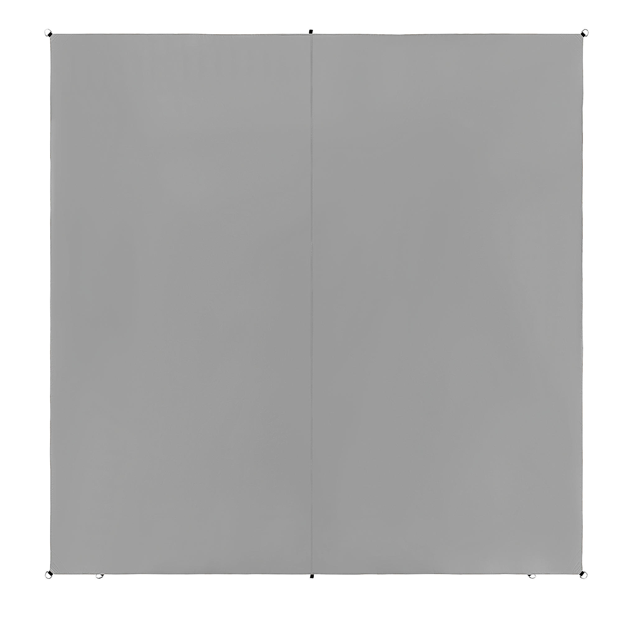 SONNENSEGEL grau quadratisch 300/300 cm Lukka - Grau, Kunststoff (300/300cm) - Beliani