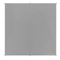 SONNENSEGEL grau quadratisch 300/300 cm Lukka - Grau, Kunststoff (300/300cm) - Beliani