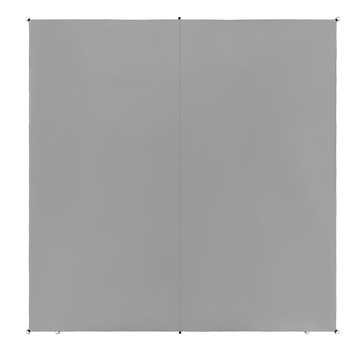 SONNENSEGEL grau quadratisch 300/300 cm Lukka - Grau, Kunststoff (300/300cm) - Beliani