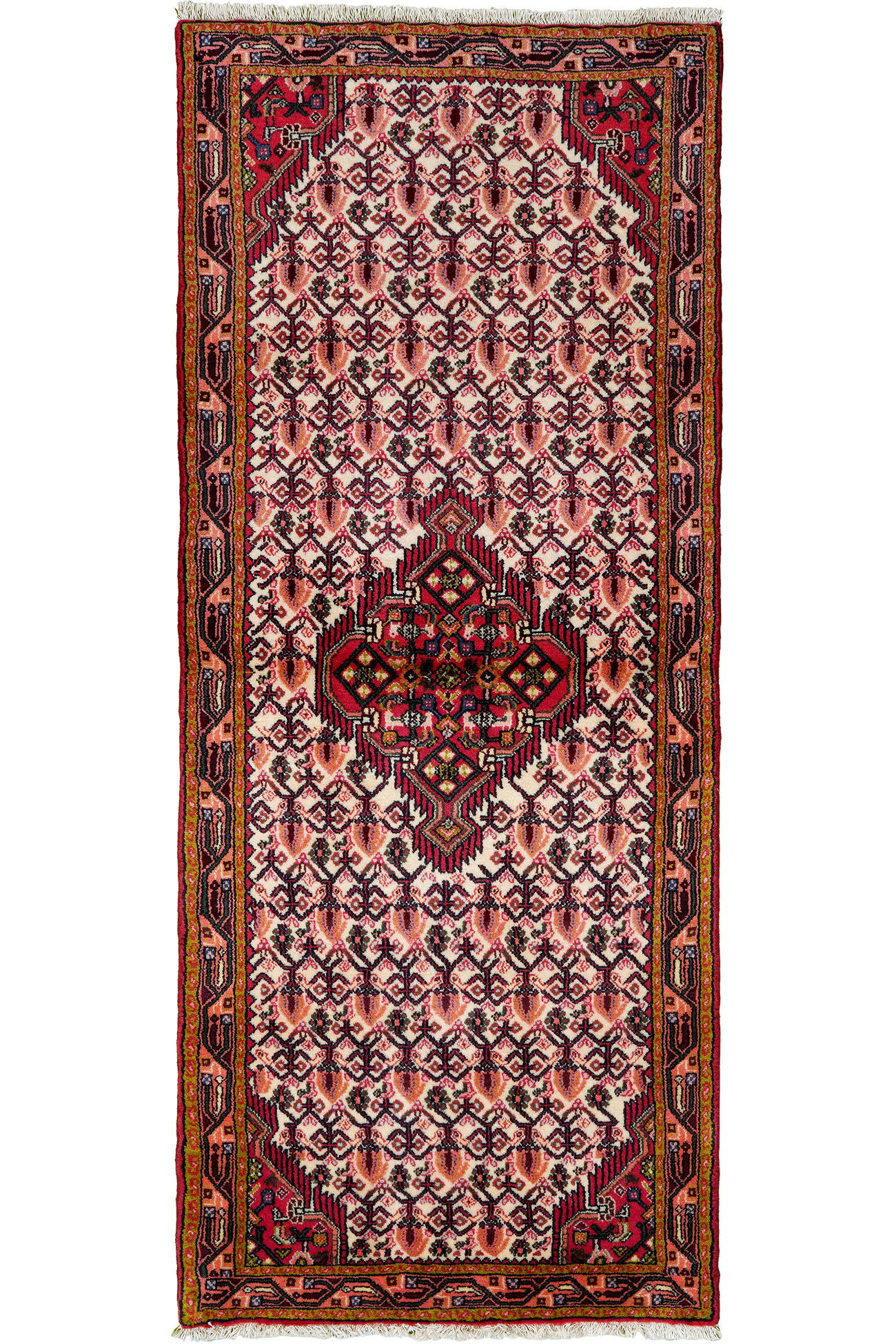 TEPPICH Assadabad Mehrfarbig 185/74 cm Schurwolle - Multicolor, Textil (74/185cm) - Looma
