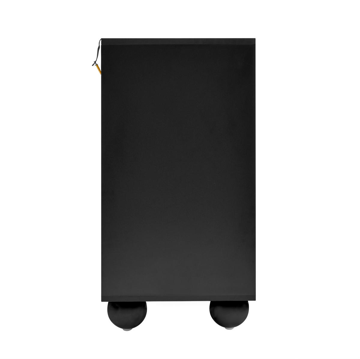 SIDEBOARD 140/38/74,5 cm Weiß/Schwarz aus Spanplatte mit 6 Schubladen - Weiß, Holzwerkstoff (38/74.5/140cm) - OKMYHOME