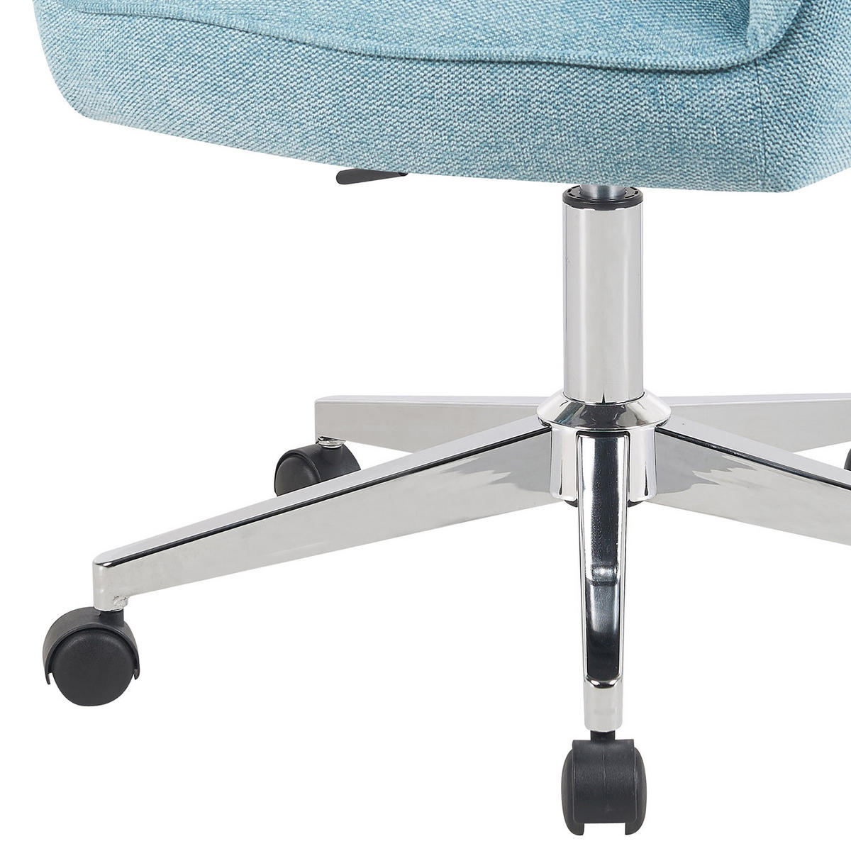 BÜROSTUHL Mika-Faro - Chromfarben/Hellblau, Textil/Metall (60/84/65cm) - DUBI Möbel