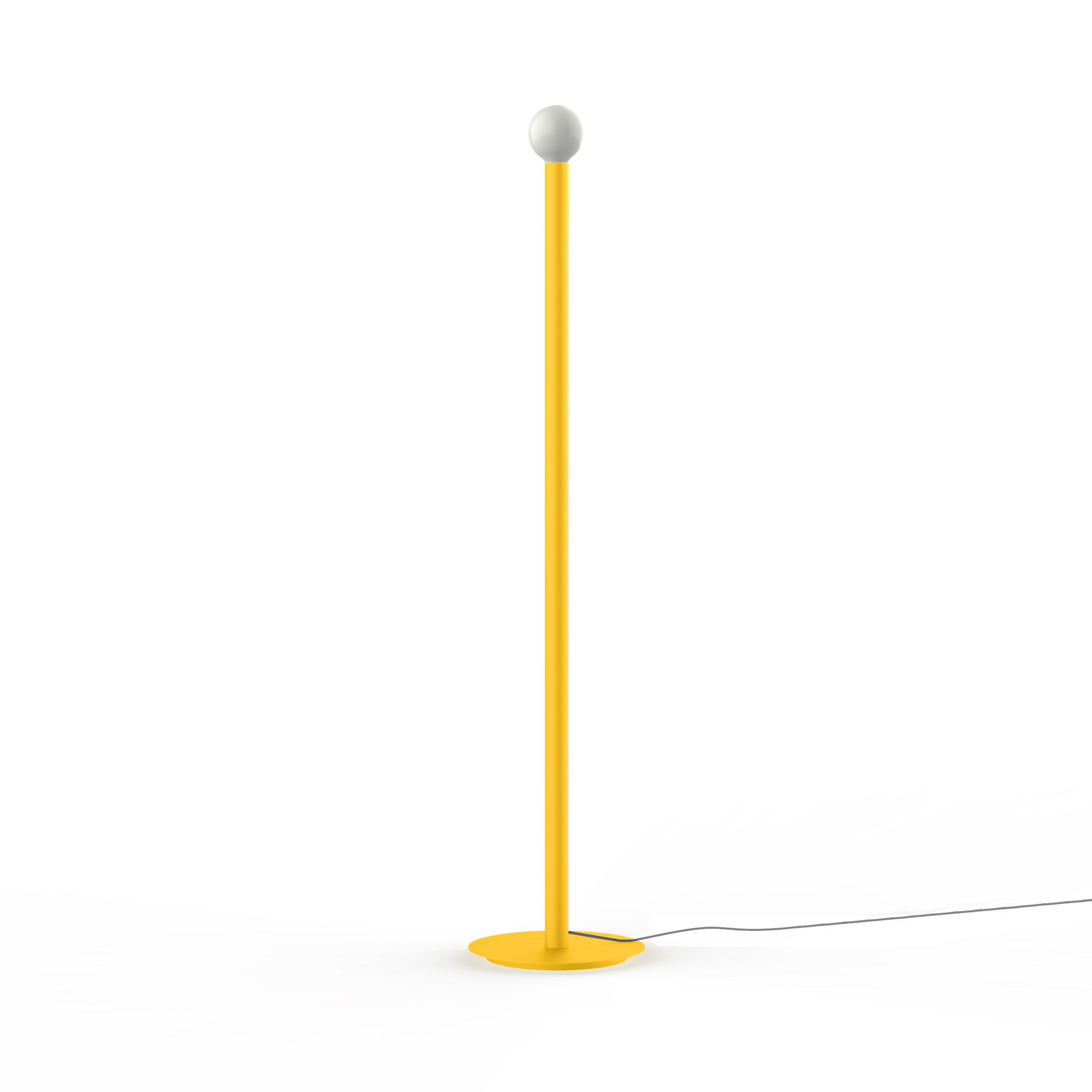 STEHLEUCHTE - Gelb, Metall (40/40/165cm) - Lumicom