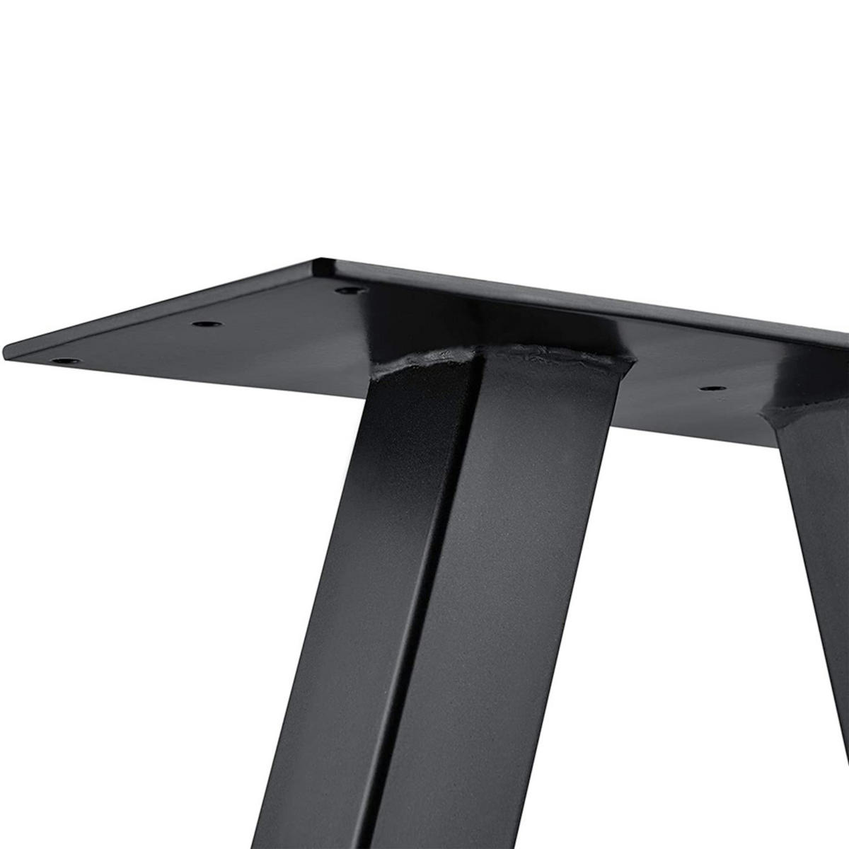 TISCHGESTELL-SET 2 TLG. Mariager - Schwarz, Metall (30/42/3cm) - [en.casa]