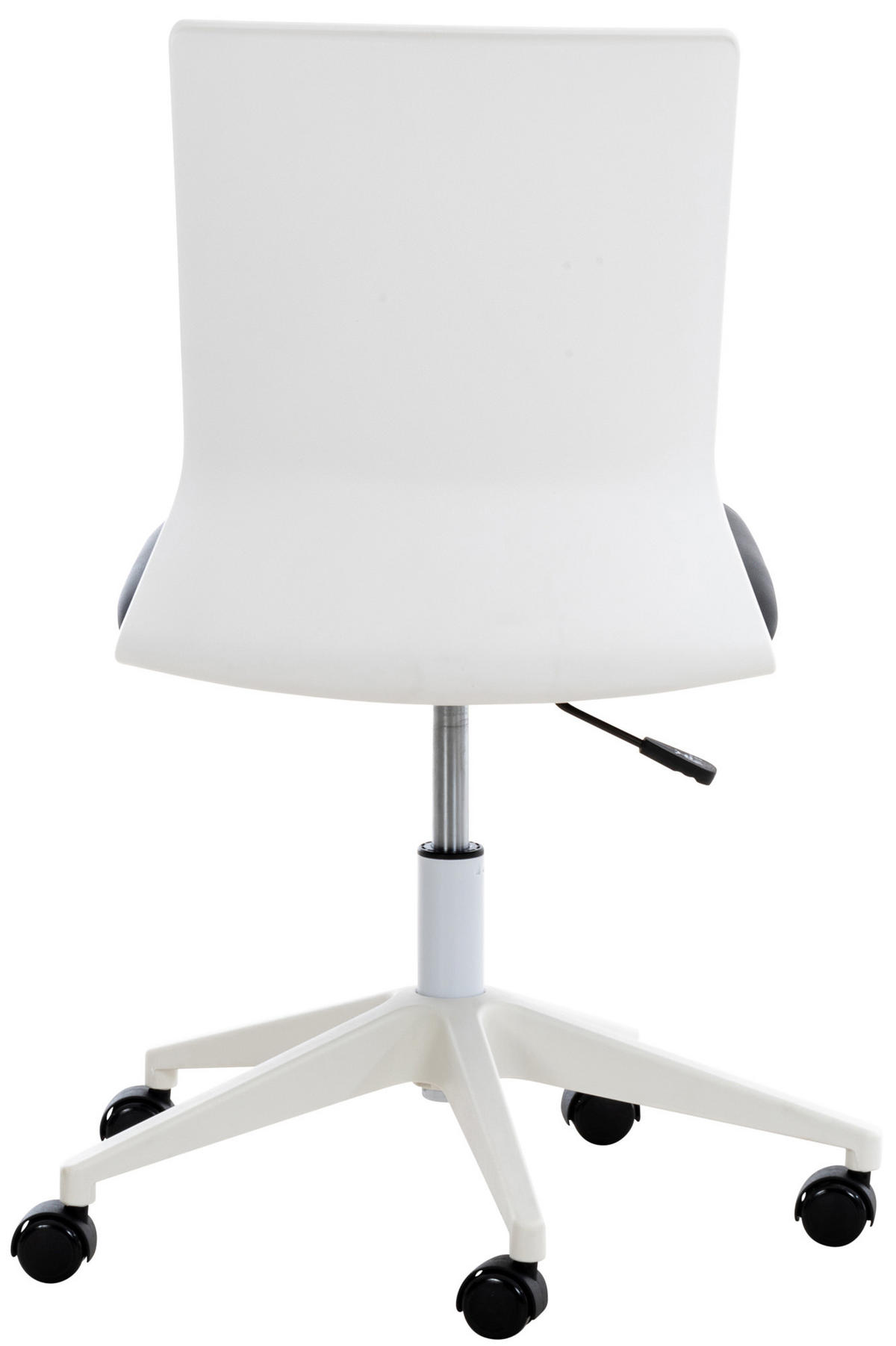 DREHSTUHL Lederlook schwarz - Schwarz/Weiß, Kunststoff/Textil (61/92/61cm) - CLP
