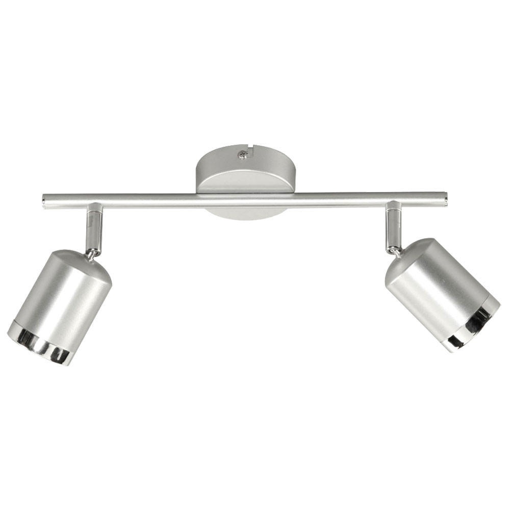 LED DECKENLEUCHTE Port Alu Silber - Silberfarben, Metall (43.5/8/14cm) - Wofi