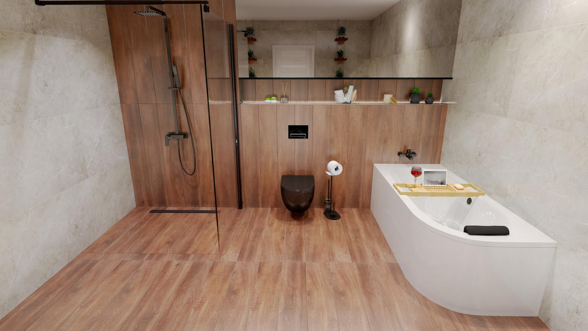 BADEWANNE Eckwanne AVITA 180/80 Links + Ablage Ablauf Füße - Weiß, Kunststoff (80/55.5/180cm) - bad land