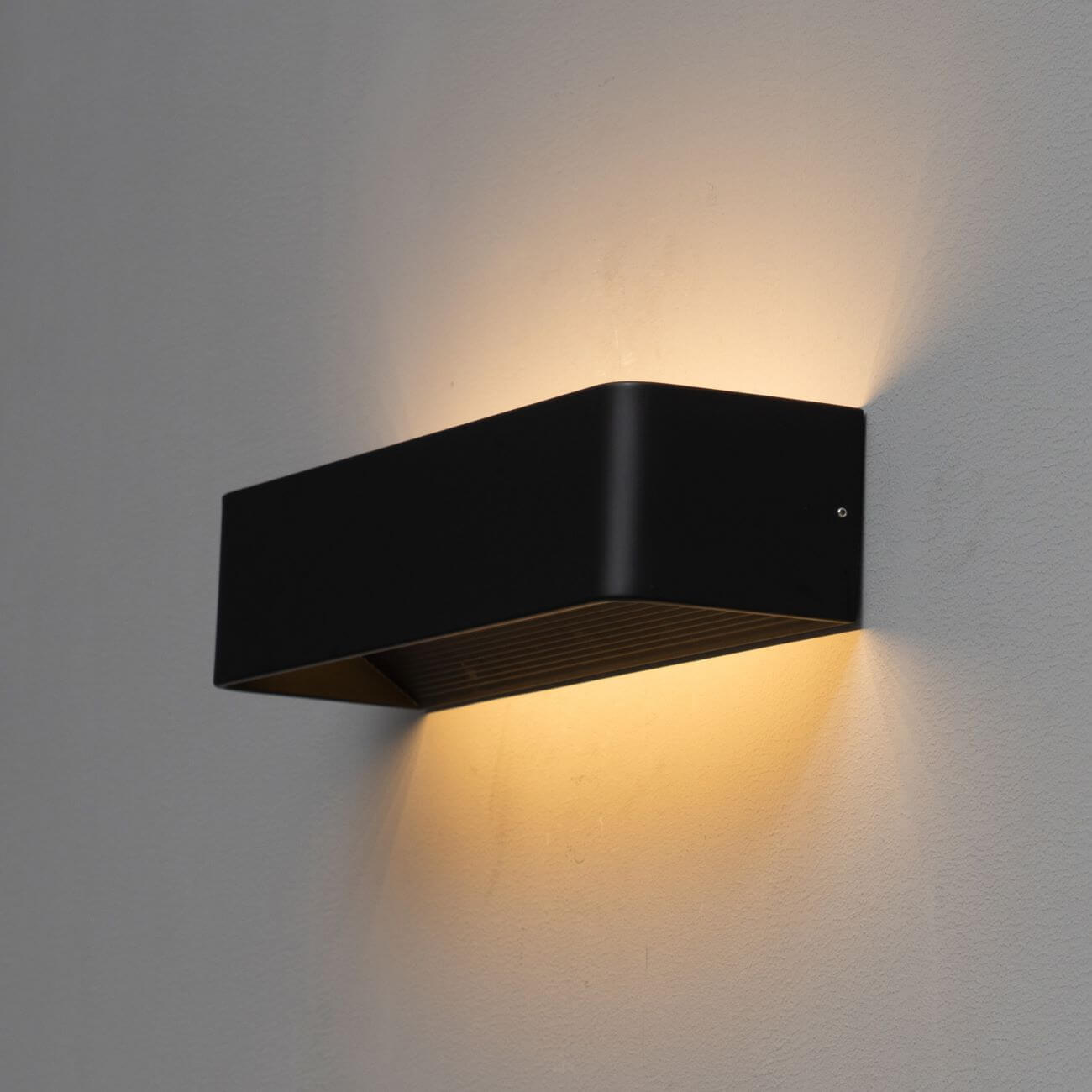 WANDLEUCHTE Quadra, Schwarz, 37cm - Schwarz, Metall (10/8/37cm) - KOSILUM