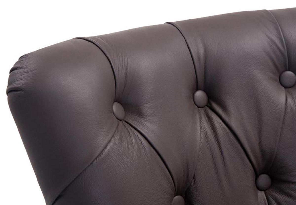 BARHOCKER Lakewood Echtleder 109x55x57 cm braun - Braun, Leder (55/109/57cm) - furnicato