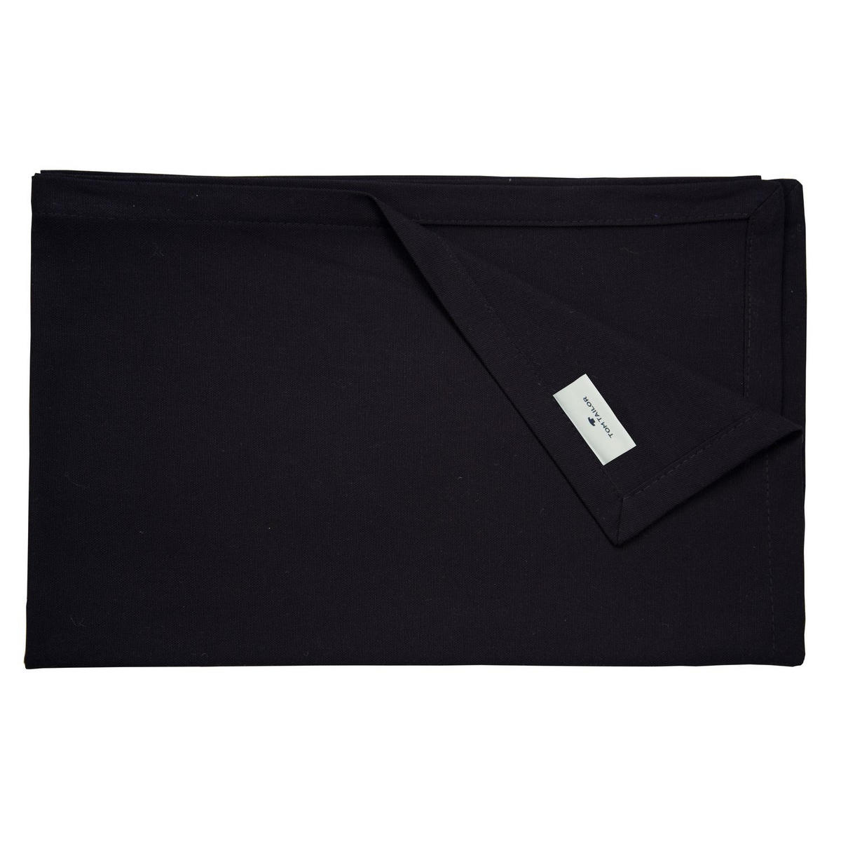 TISCHLÄUFER IN LEINENOPTIK DOVE Blickdicht - Schwarz, Textil (150/50/0.5cm) - Tom Tailor