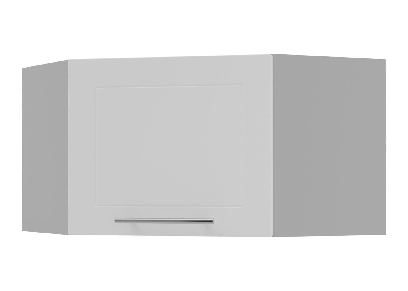 Feldmann-Wohnen Eckhängeschrank Weiß, Grau 60x36x60 cm