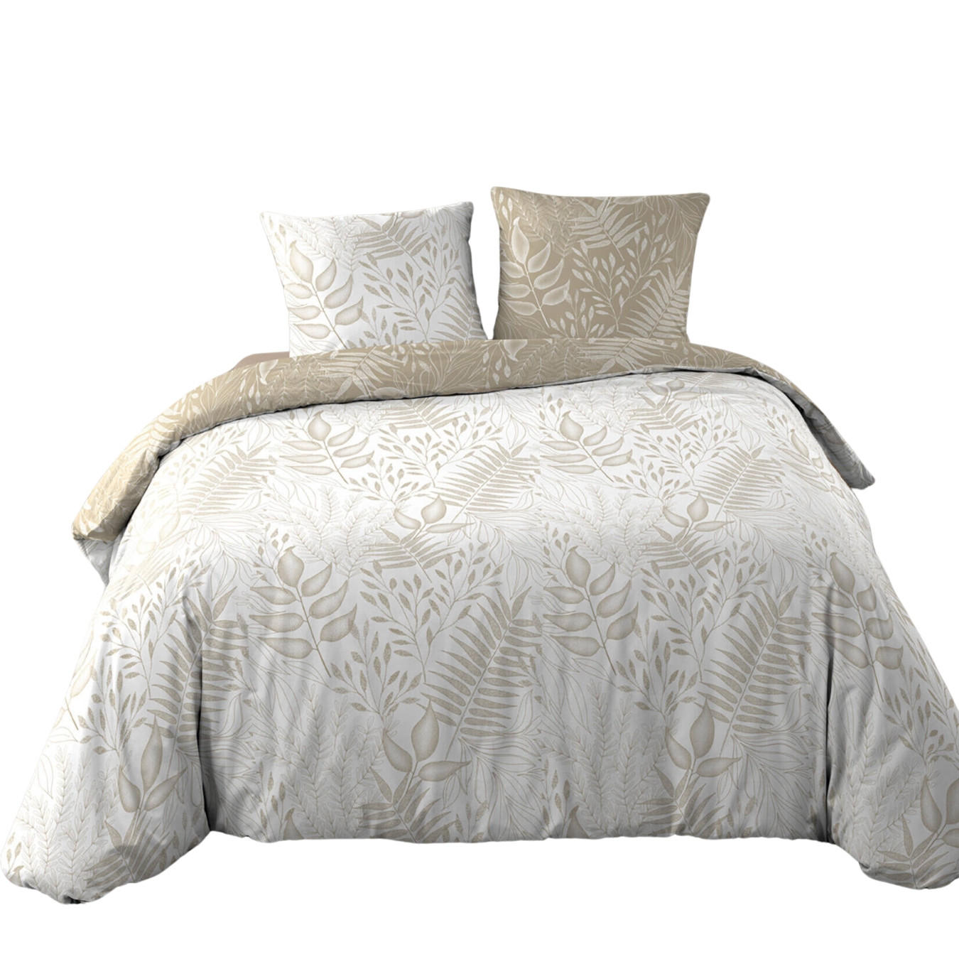 BETTWÄSCHE Cassia 240/220 cm - Beige, Naturmaterialien (220/240cm) - Douceur d´intérieur