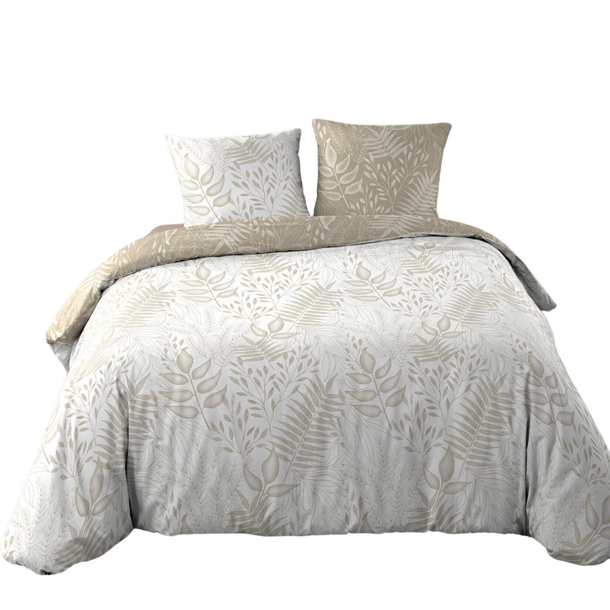 BETTWÄSCHE Cassia 240/220 cm - Beige, Naturmaterialen (220/240cm) - Douceur d´intérieur