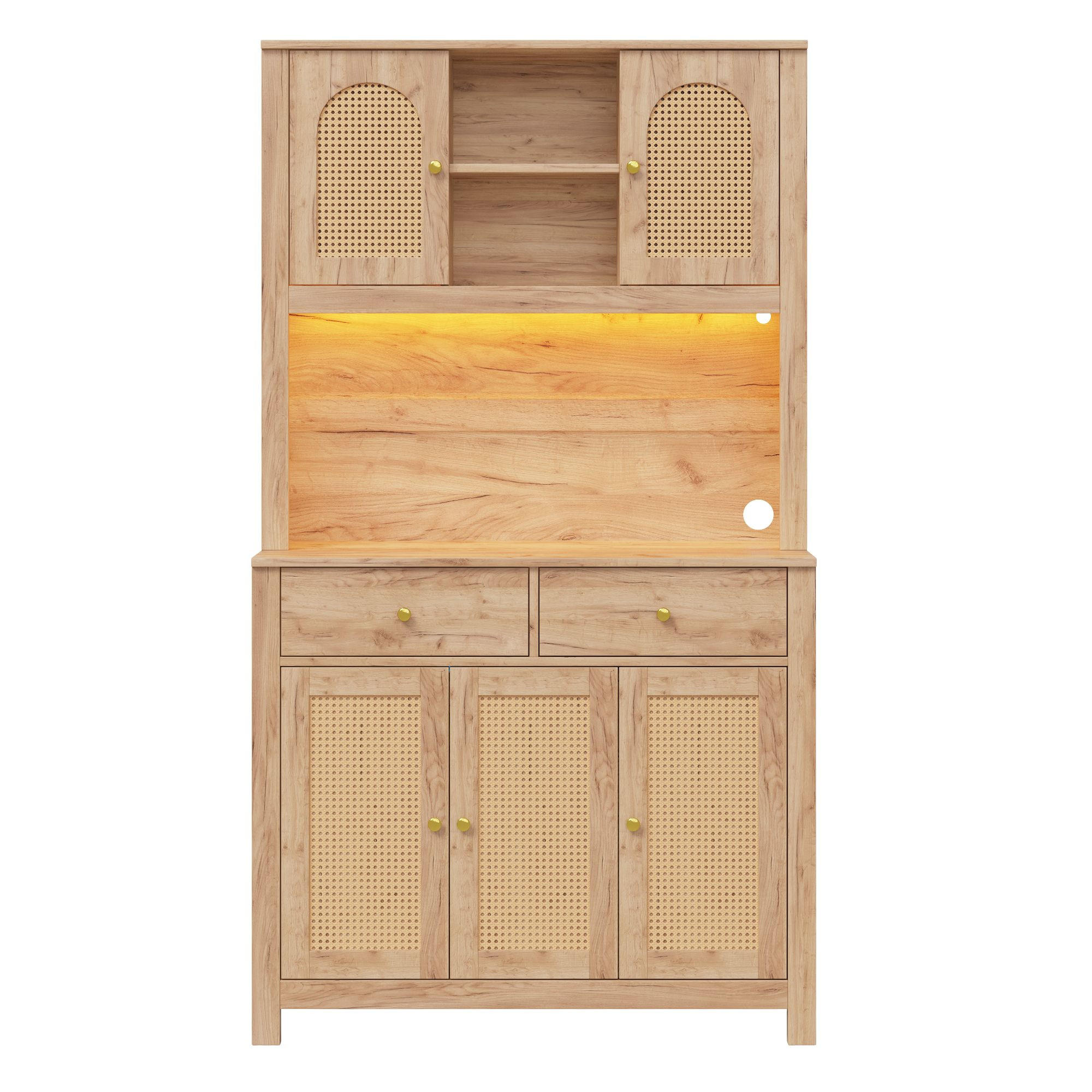 Urban Meuble Küchenschrank Natur 100x180x40 cm