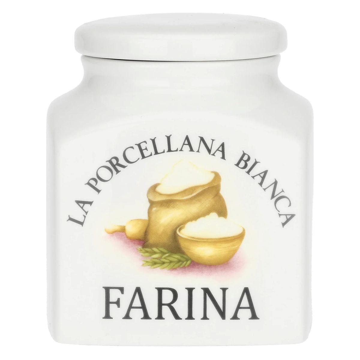 VORRATSDOSE Farina 1,1 l - Multicolor, Keramik (13/12.5/14.4cm) - La Porcellana Bianca