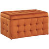 TRUHENBANK Michigan 42/72/40 cm - Orange, Textil (72/40/42cm) - Beliani