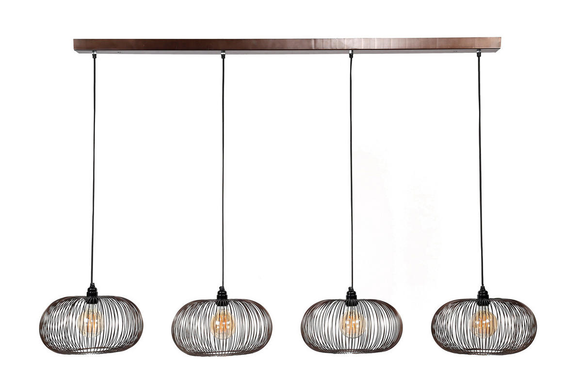 HÄNGELAMPE CATAVI Schwarz Metall - Schwarz, Metall (35/170/150cm) - KAWOLA