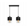 PENDELLEUCHTE Hege - Transparent/Schwarz, Glas/Metall (12/35/80cm) - kiki design