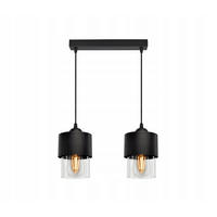 PENDELLEUCHTE Hege - Transparent/Schwarz, Glas/Metall (12/35/80cm) - kiki design