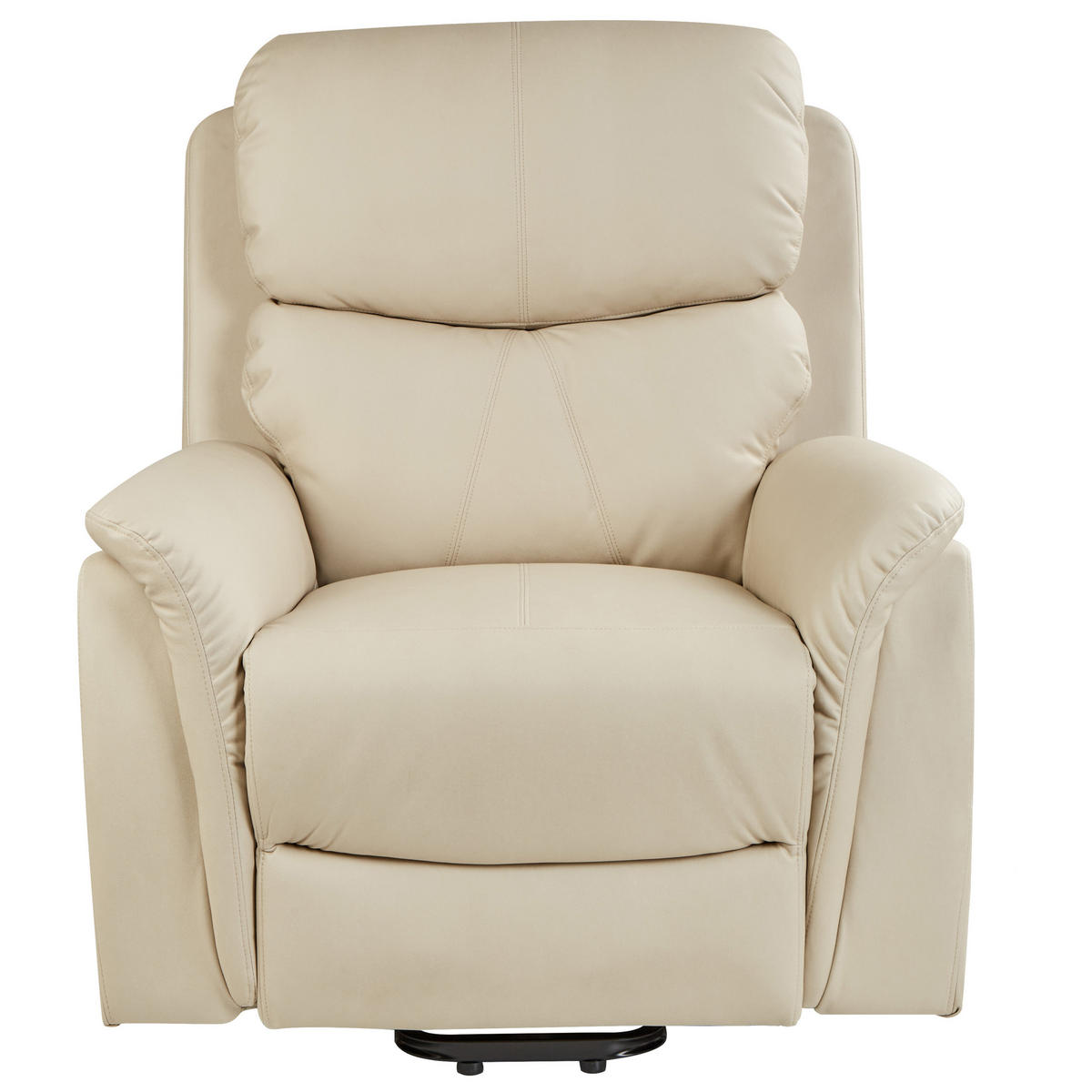 ELEKTRISCHER FERNSEHSESSEL mit Massagefunktion Stoff Hellbeige Glorie - Beige, Textil (85/82/85cm) - Beliani