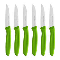 SCHÄLMESSER 6-teiliges Set Rostfreier Stahl Grün - Grün, Metall (19cm)