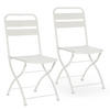 GARTENKLAPPSTUHL-SET Perla Metall - Weiß, Metall (42/88/55cm) - VS Venta-stock