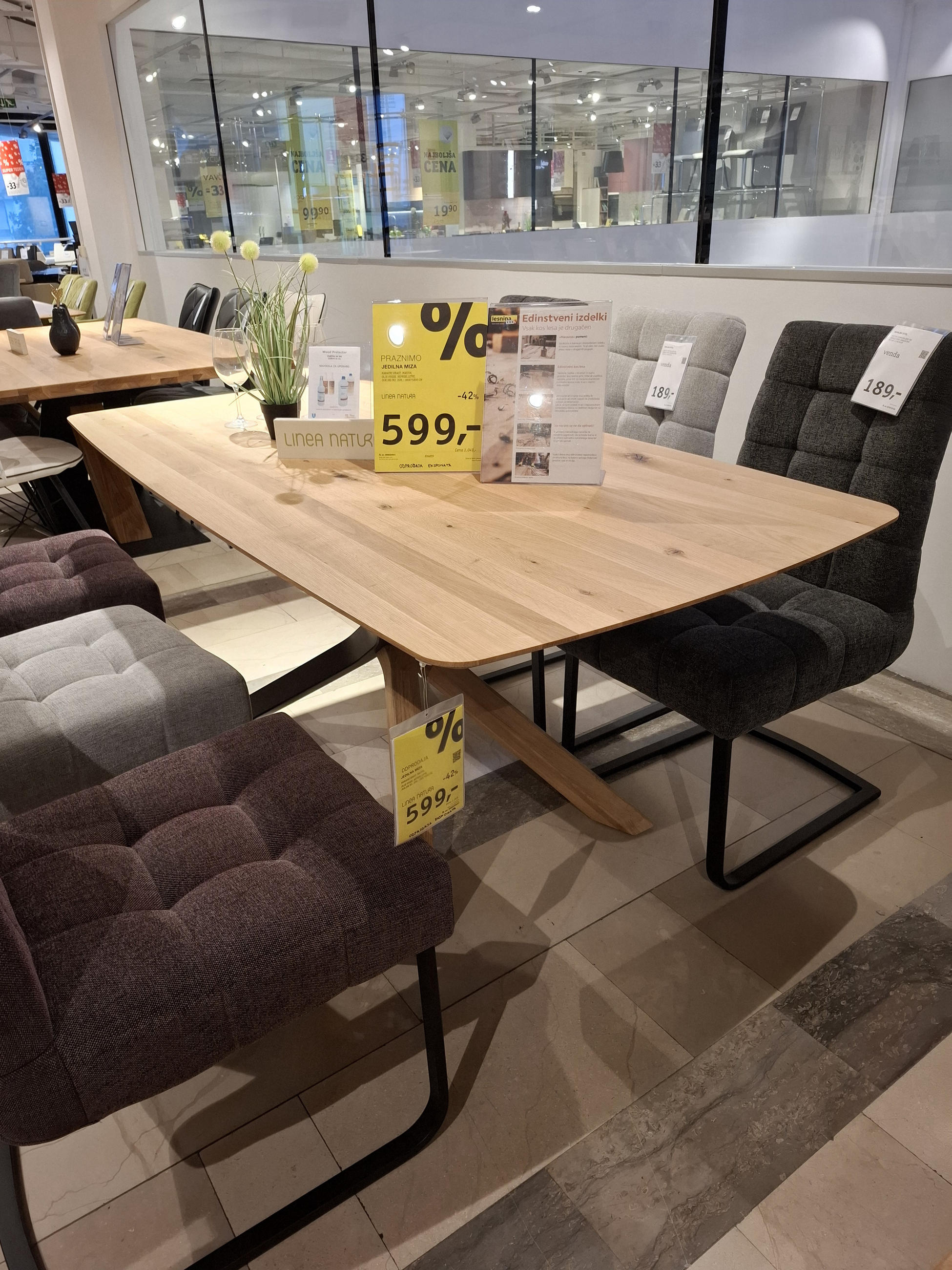 JEDILNA MIZA KRAKEN - Linea Natura