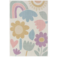 KINDER TEPPICH SOFTSTAR KIDS FANTASY BUNT - Lila, Textil (80/150cm) - Pergamon