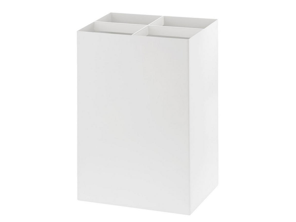 SCHIRMSTÄNDER Smart weiß 23/36/12 cm für bis zu 8 Schirme - Weiß, Metall (23/36/12cm) - Yamazaki