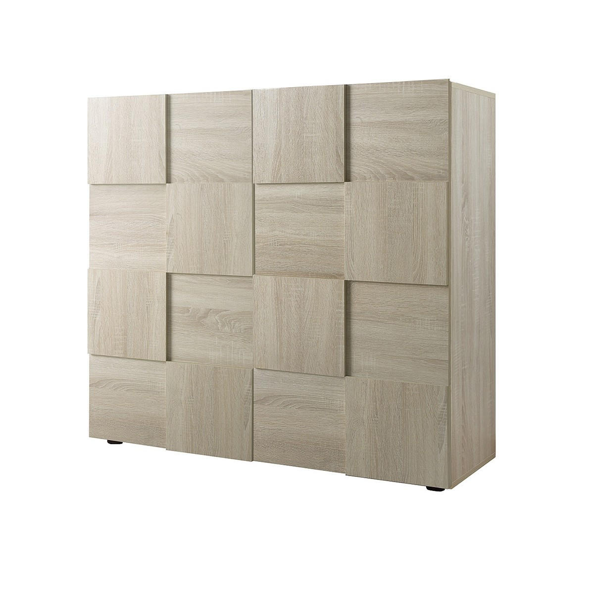 SIDEBOARD mit 2 Türen L121 cm - Dama - Eichefarben, Holzwerkstoff (42/111/121cm) - Calicosy