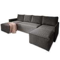 Graphitfarben/Grau, Holz/Kunststoff (271/140cm) - MASSENO