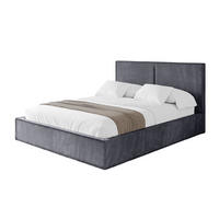 POLSTERBETT mit Bettkasten und Lattenrost, Bett mit Matratze H3/H4 - EMMI 180x200 Dunkelgrau - Dunkelgrau, Holzwerkstoff/Textil (180/200cm) - ALTDECOR