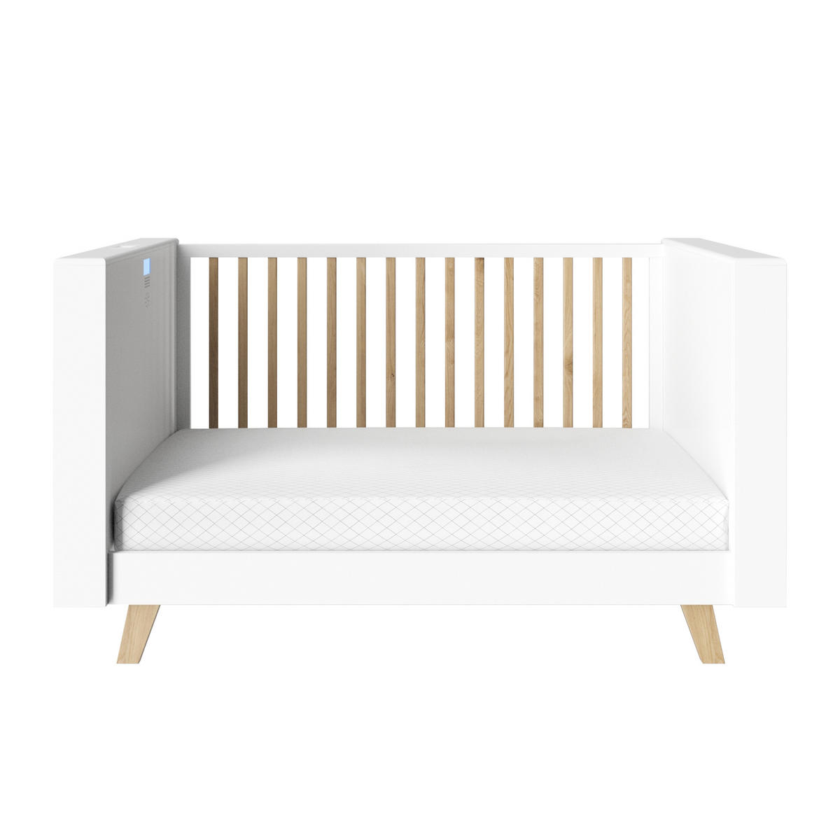 SMARTBETT All in one 70 x 140 cm - Weiß, Holz/Holzwerkstoff (70/140cm) - Roba