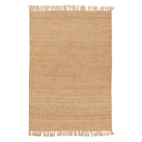 TEPPICH wendbar Jute hochwertig beige - Beige, Naturmaterialien (120/170cm) - AFK Living