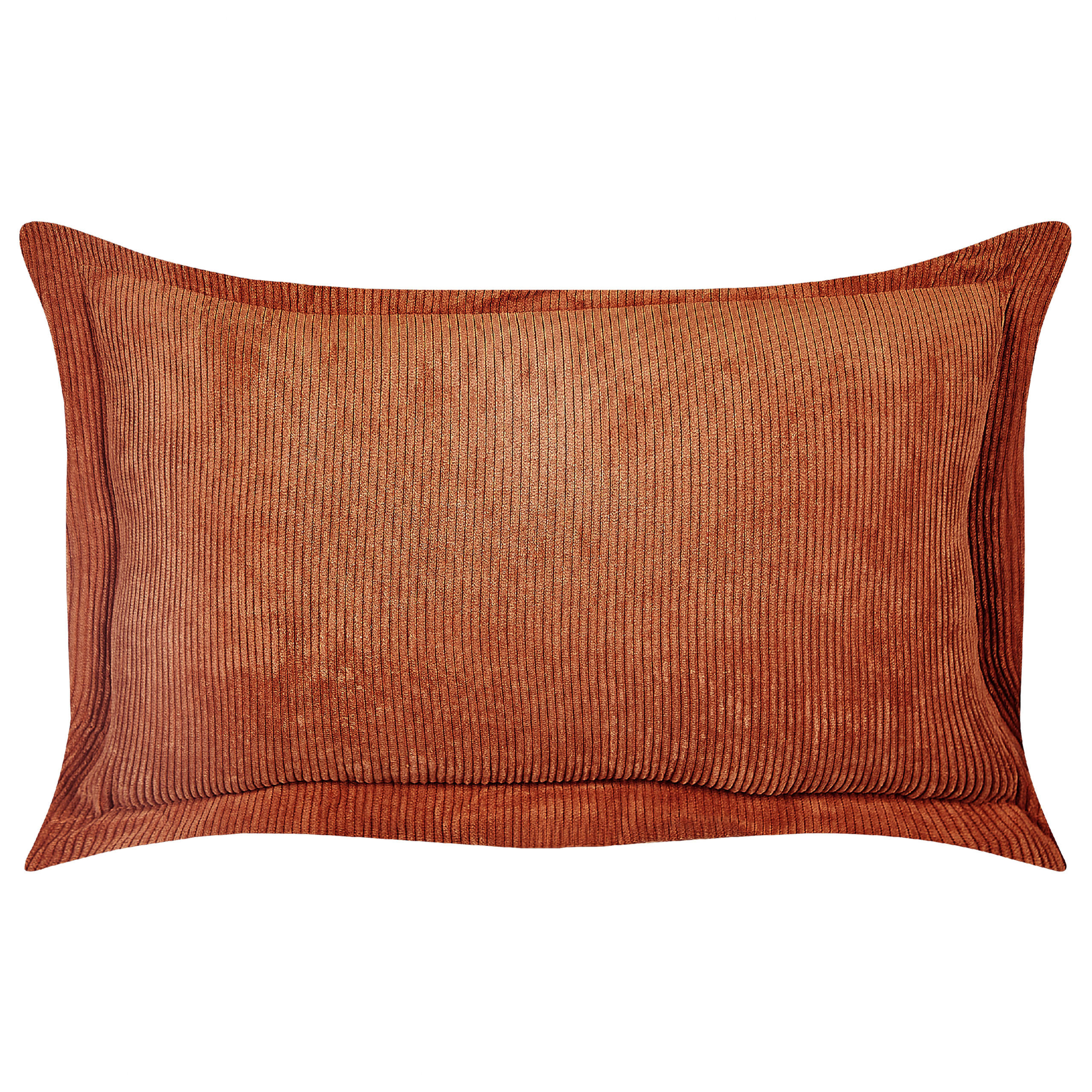 DEKOKISSEN CORD 2er-Set Goldbraun 47/27 cm Zinnia - Braun, Textil (47/27cm) - Beliani