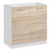 SPÜLENSCHRANK D80 ZL licht sonoma - Sonoma Eiche, Holzwerkstoff (80/82/44cm) - roe furniture