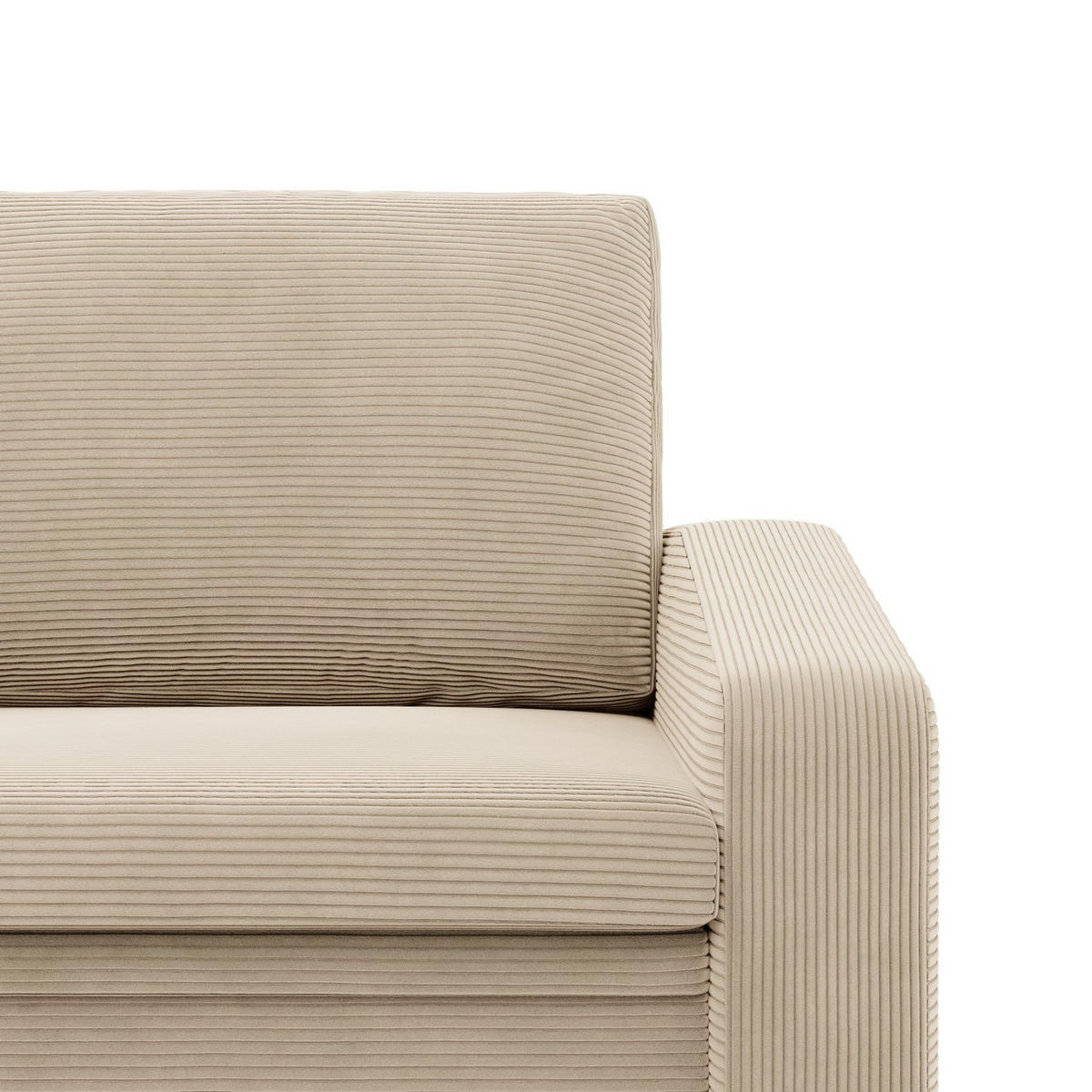 LOUNGESESSEL ORBIT, 90 CM, Cord - Beige - Beige, Textil (118/80/87cm)
