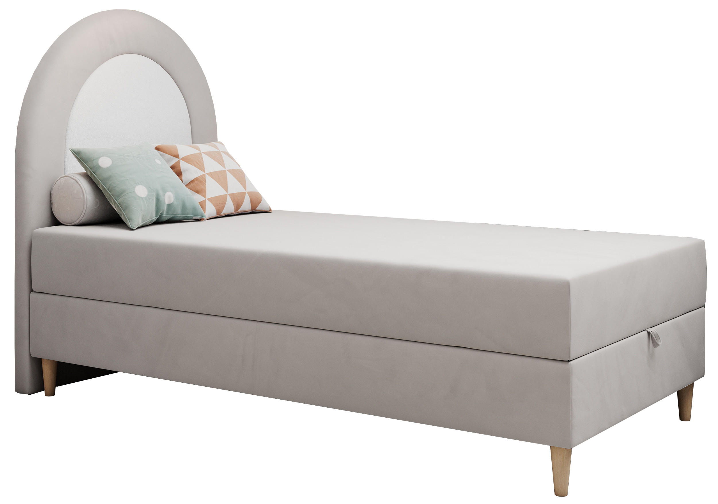 MKS Boxbett Hellgrau 90x180 cm
