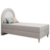 BOXBETT NEST 90/180 Hellgrau Velvet - H3 - Hellgrau, Holz/Textil (90/180cm) - MKS