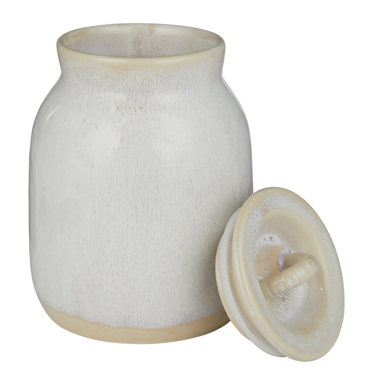 AUFBEWAHRUNGSDOSE Portimao - Beige, Keramik (13/18/13cm) - Butlers