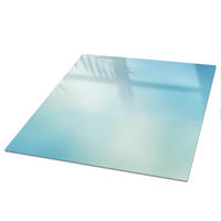 TISCHPLATTE 50x50 cm – Himmel der Sinne - Blau, Glas (50/50/0.4cm) - Wallfluent
