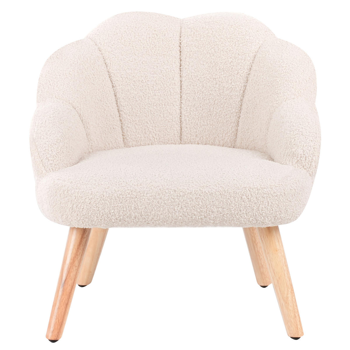 KINDERSESSEL Beige Miland - Beige/Braun, Textil (50/55/53cm) - Beliani