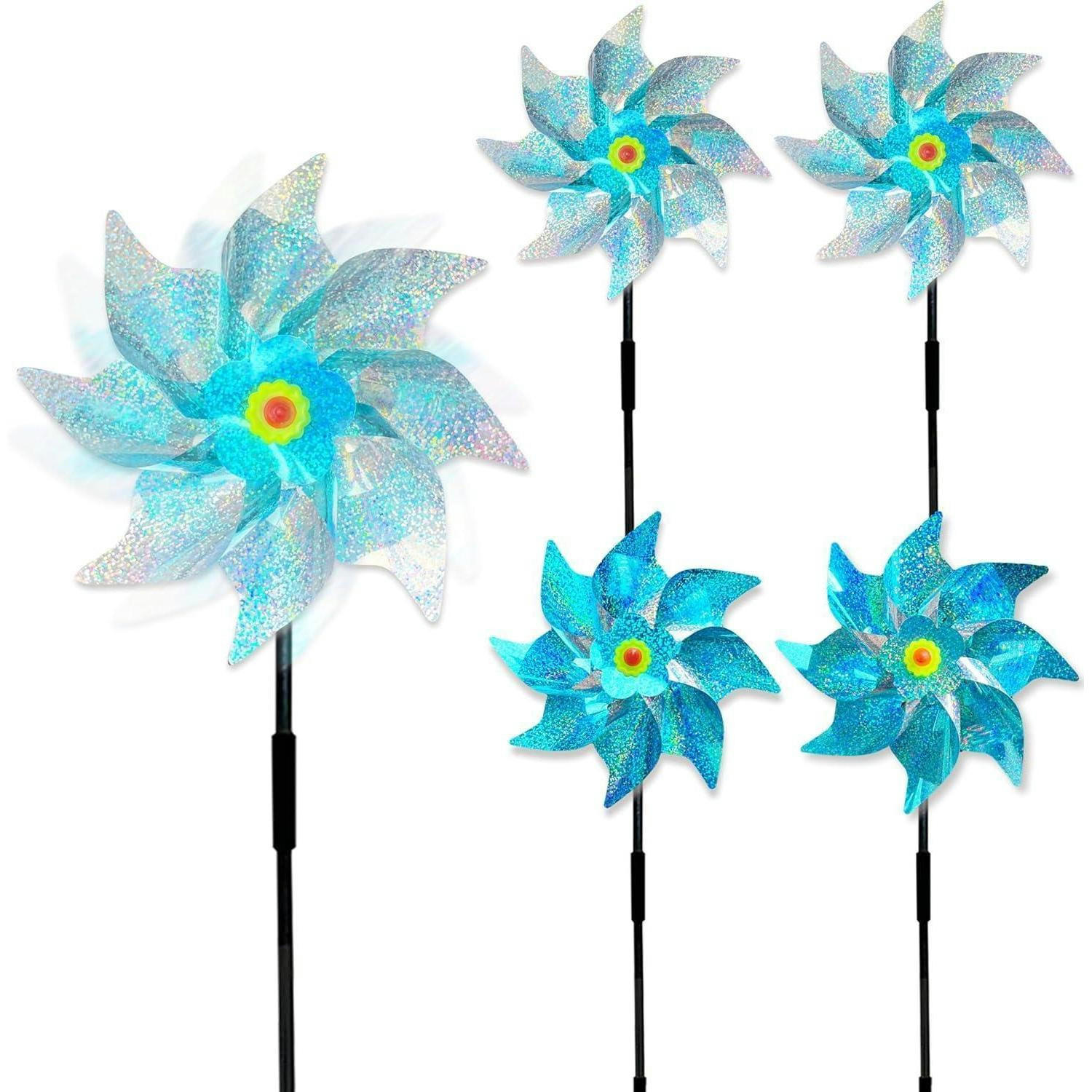 WINDRAD Vogelabwehr 5-teiliges Set Blau/Silber 54 cm - Multicolor, Kunststoff (24/24/54cm)