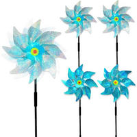 WINDRAD Vogelabwehr 5-teiliges Set Blau/Silber 54 cm - Multicolor, Kunststoff (24/24/54cm)